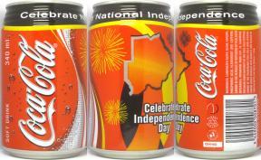 Coca Cola Celebrte Independence Day can from BOTSWANA (34cl) (B/O)