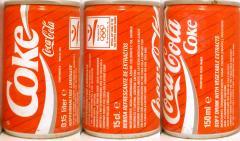 Coca Cola Coke Barcelona 92 can from UK (15cl) (AF/O)