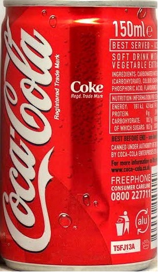 Coca Cola Coke from UK (15cl) (AF/O) Nr.1  