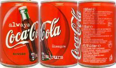 Coca Cola always Simpre Toujours can from NETHERLANDS (15cl) (AF/O) 