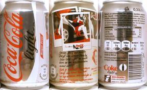 Coca Cola light DARYL VAN WOUW can from NETHERLAND (33cl) (B/O) 