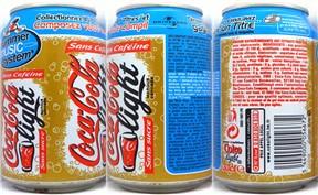 Coca Cola light Sans Cafeine summer music system from FRANCE (33cl) (AF/O) 