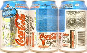 Coca Cola light Sans sucre summer music system can from FRANCE (33cl) (AF/O) 
