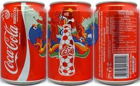 Coca Cola EURO 2008 can from THAILAND (32,5cl) (B/O) Nr.1 