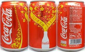 Coca Cola Coke New Year 2009 can from VIETNAM (33cl) (AF/O) 
