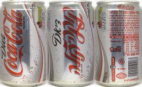Coca Cola Coke Diet can from ISRAEL (33cl) (B/O) 