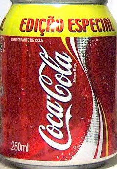 Coca Cola Marca Reg. EDICAO ESPECIAL can from BRAZIL (25cl) (B/O) 