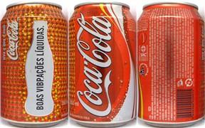 Coca Cola viva o que é bom BOAS VIBRACOES LIQUIDAS. can from BRAZIL (35cl) (B/O) 