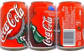 Coca Cola Salamanca 2002 can from SPAIN (33cl) (B/O) 