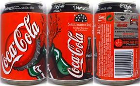 Coca Cola Salamanca 2002 SERIE mini can from SPAIN (33cl) (B/O)