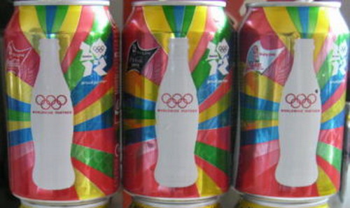Coca Cola Olympic Games cans from UNITED KINGDOM (3 cans) (33cl) (B/O)
