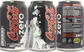 Coca Cola zero great Coke taste zero sugar can from UNITED KINGDOM (33cl) (B/O)