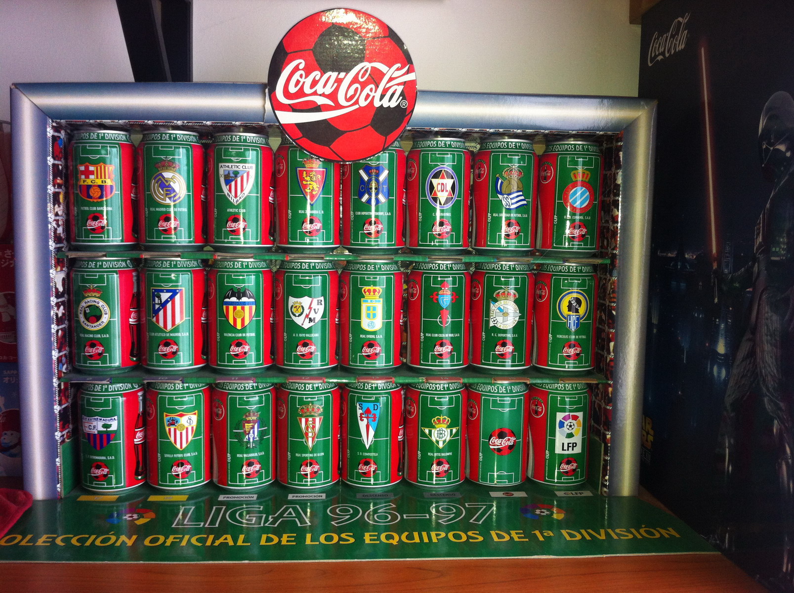 Colecciona Los Equipos de 1a Division cans from SPAIN (24 cans) (33cl) (B/O)