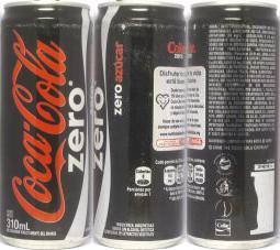 Coca Cola Coke zero Disfrutar tu vida está bueno can from ARGENTINA (31cl) (B/O) 
