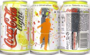 Coca Cola light lemon Saveur citron Saans sucre can from FRANCE (33cl) (B/O) 