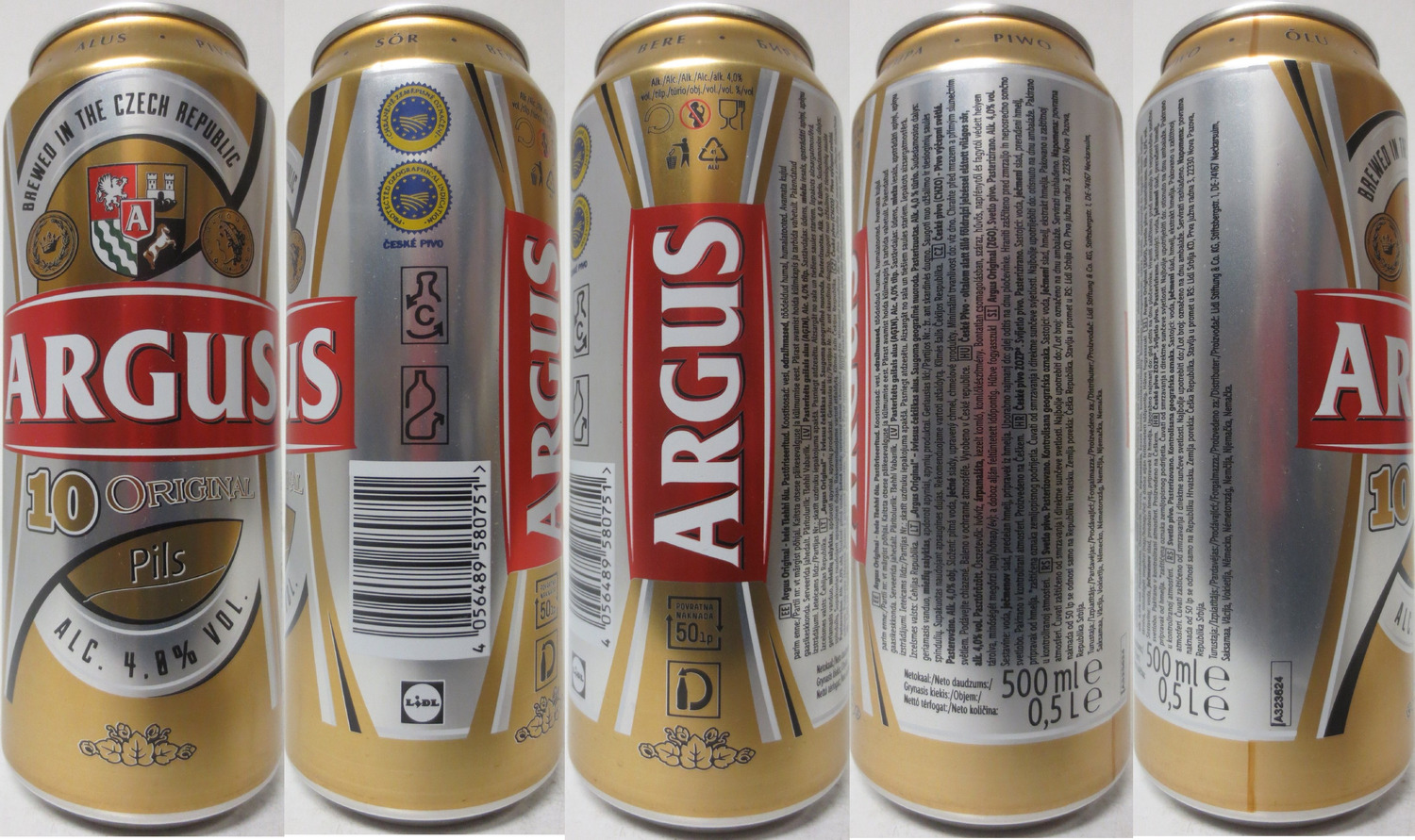ARGUS 10 ORIGINAL Pils (50cl) (B/O) č.3