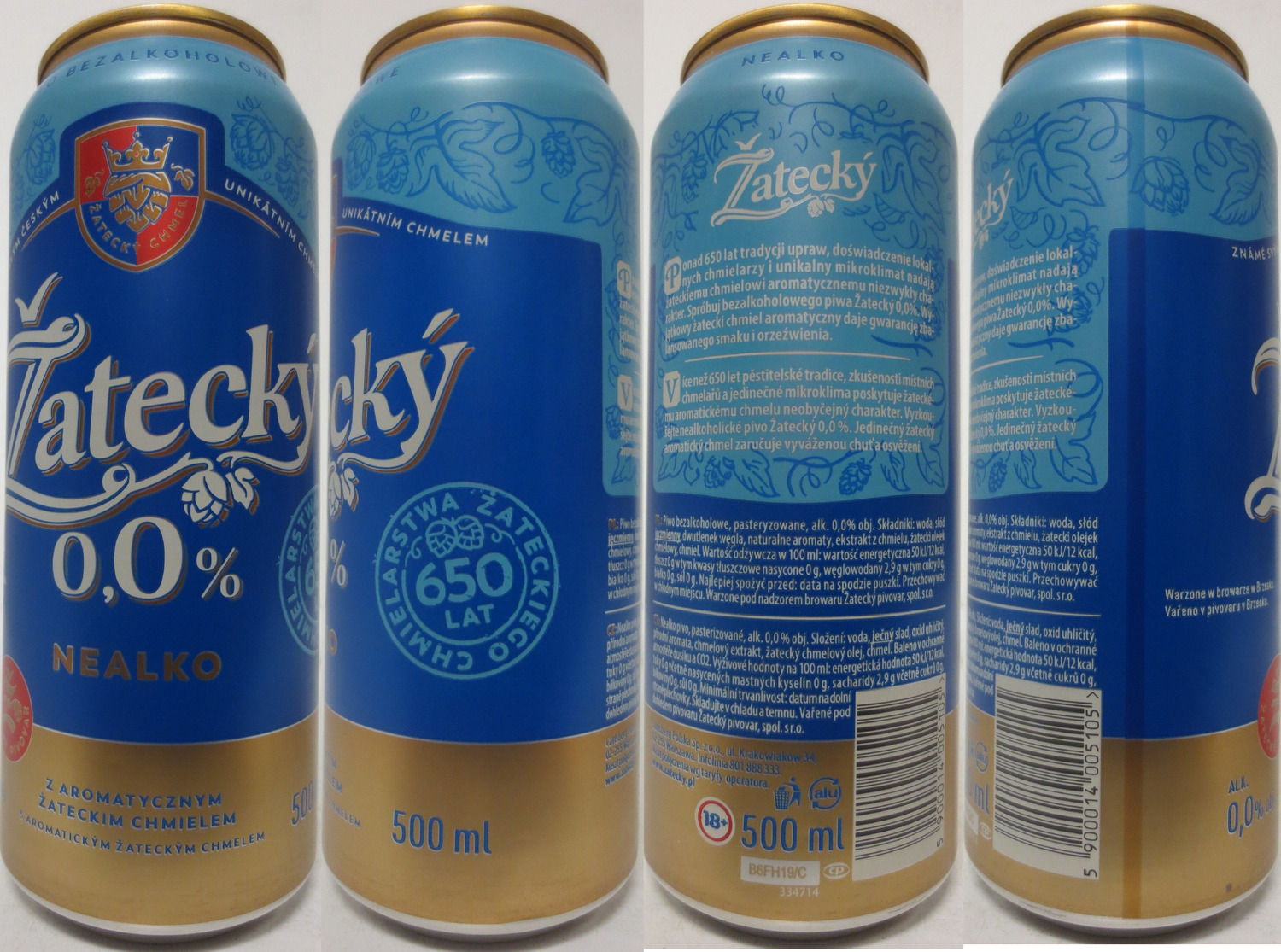 Žatecký 0,0% NEALKO 650 LAT (PL) (50cl) (B/O) č.1