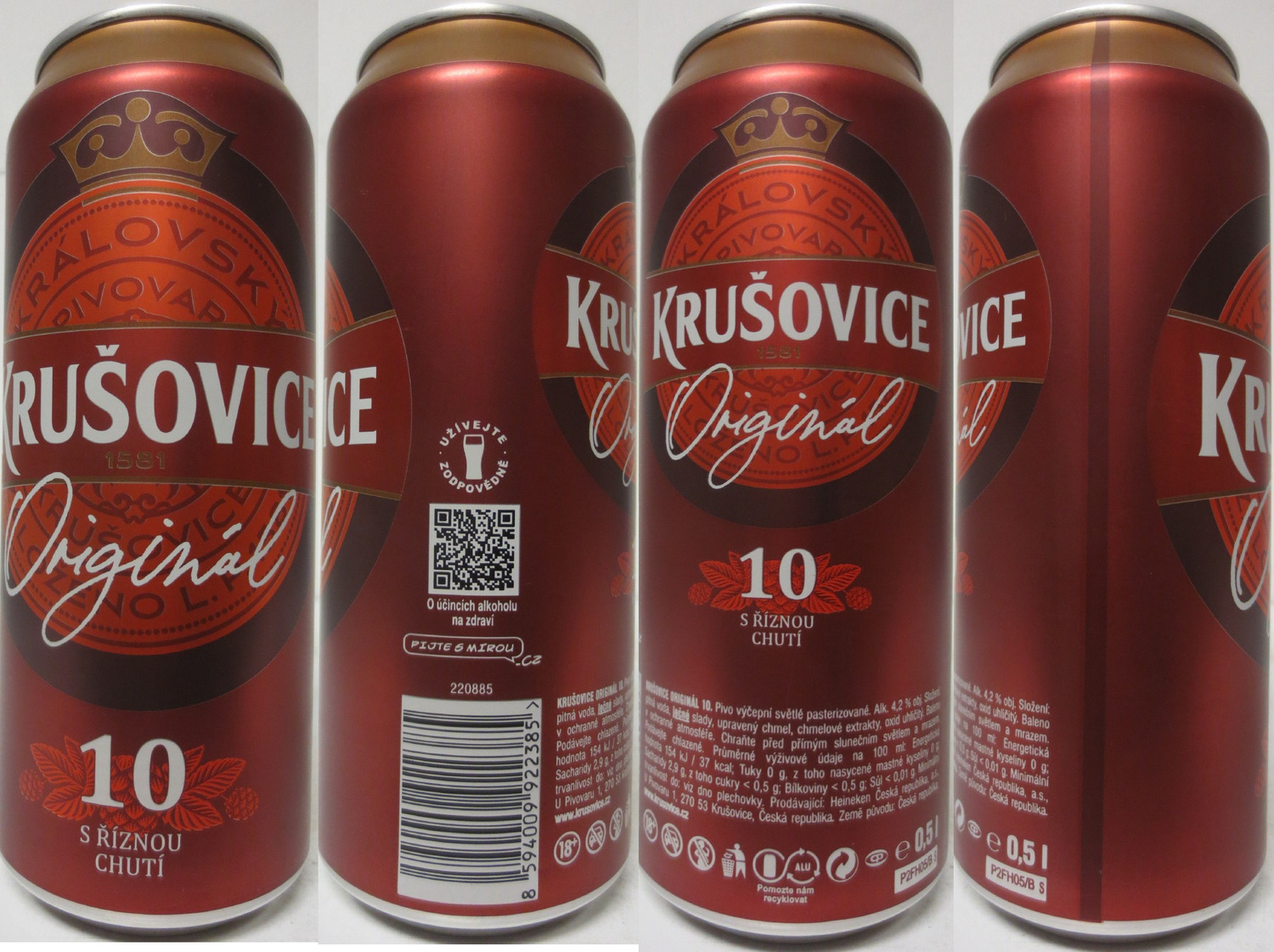 KRUŠOVICE Original 10 S ŘÍZNOU CHUTÍ (CZ) (50cl) (B/O) č.3