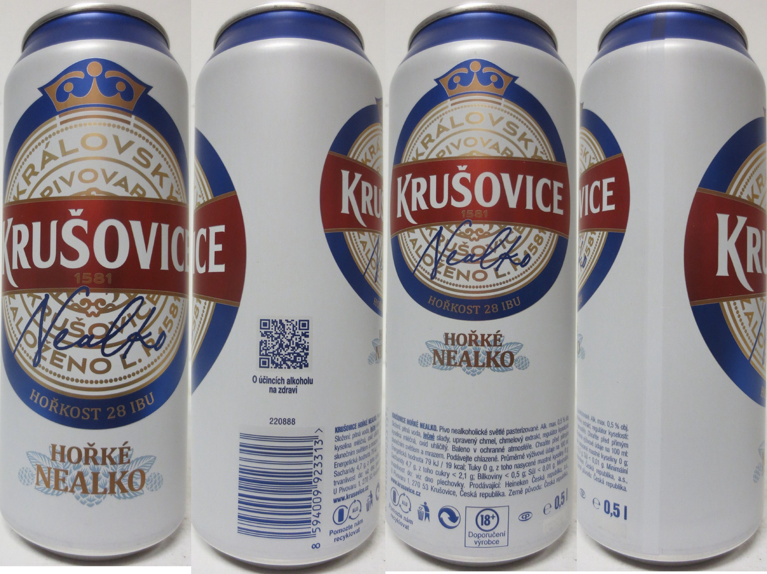 KRUŠOVICE Nealko HOŘKÉ NEALKO (CZ) (50cl) (B/O) č.3 