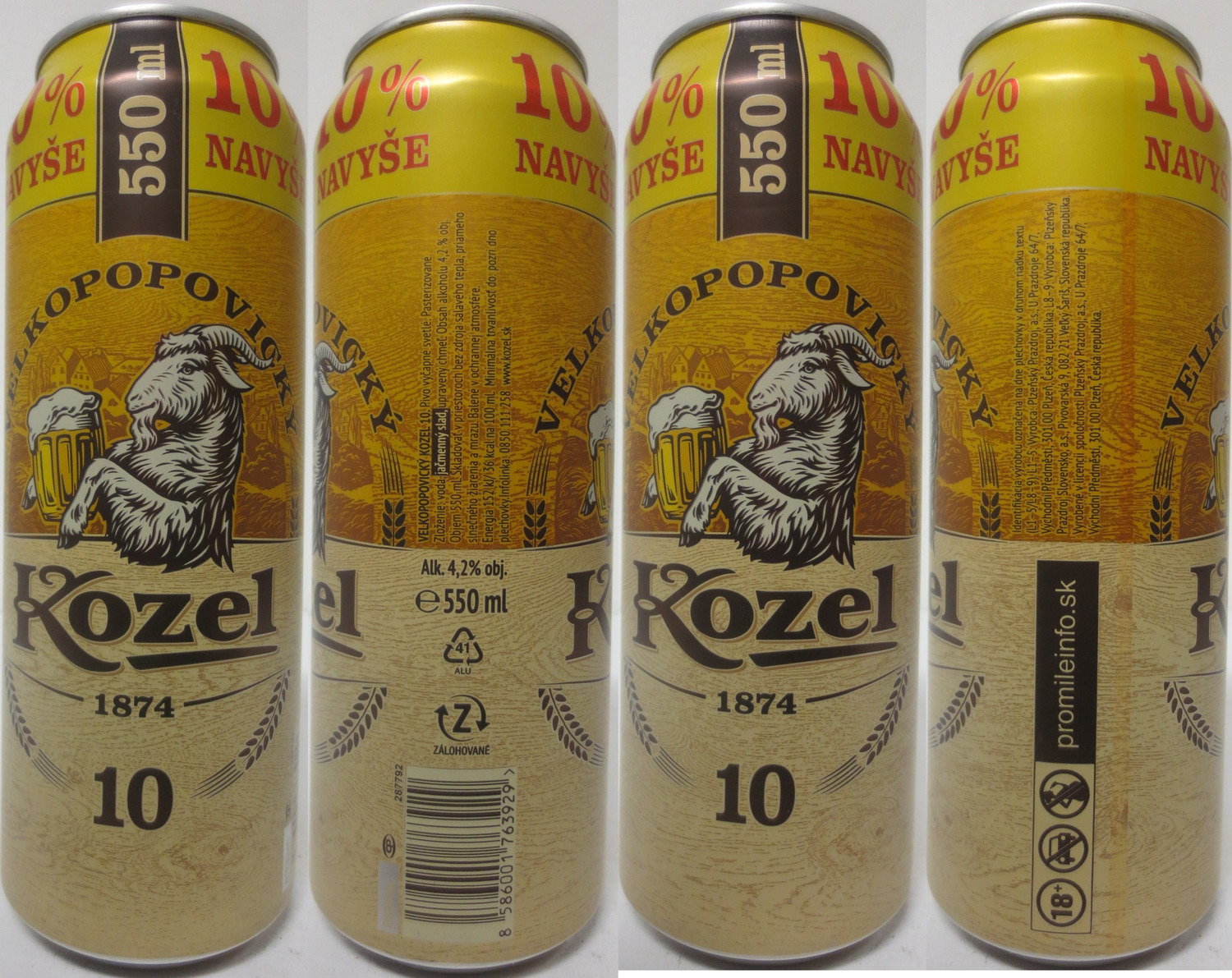 VELKOPOPOVICKÝ Kozel 1874 10 10% NAVYŠE (SK) (55cl) (B/O) č.2 
