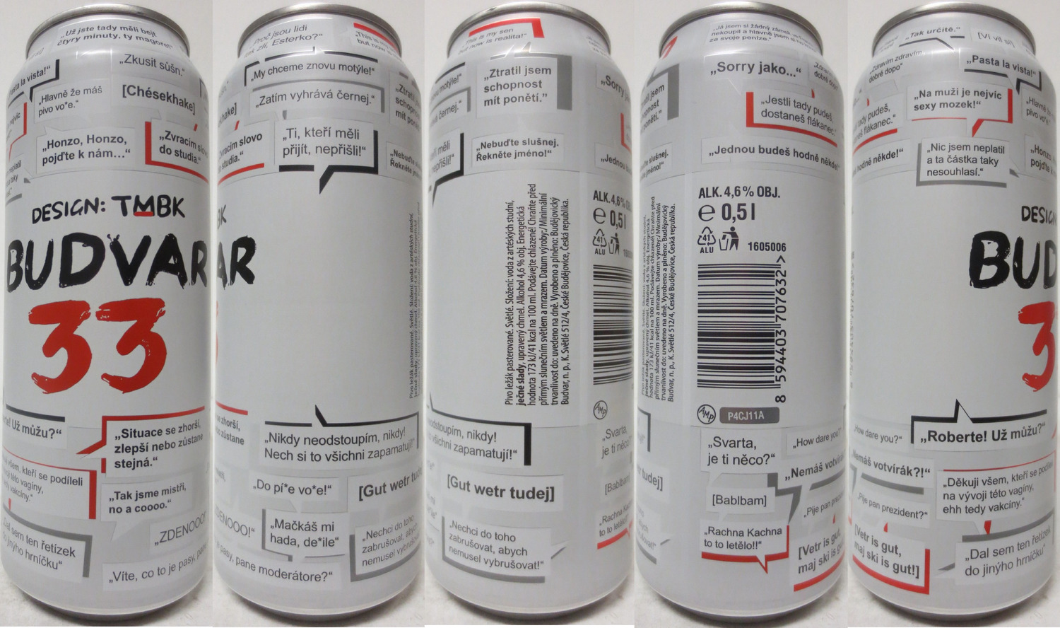 BUDVAR 33 DESIGN TMBK (CZ) (50cl) (B/O) č.2
