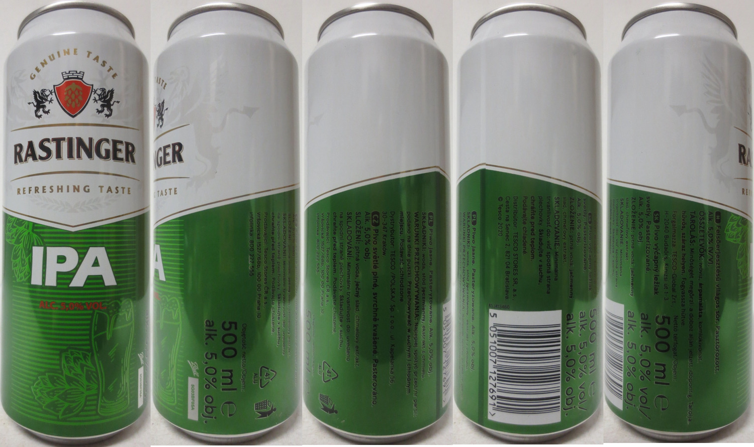 RASTINGER REFRESHING TASTE IPA (CZ) (50cl) (B/O) č.1 