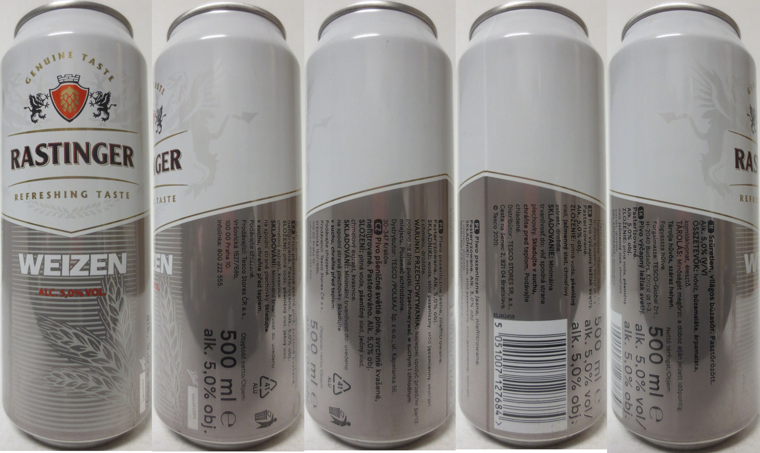 RASTINGER REFRESHING TASTE WEIZEN (CZ) (50cl) (B/O) č.1 