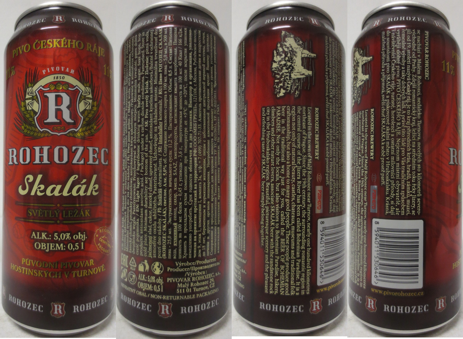 ROHOZEC Skalák SVĚTLÝ LEŽÁK (CZ) (50cl) (B/O) č.2