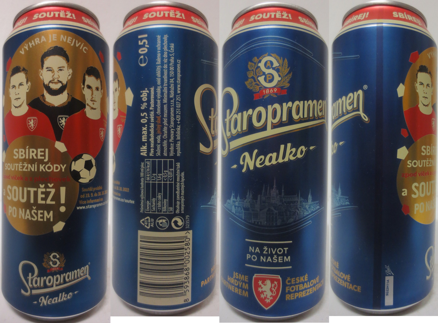 Staropramen -Nealko- SOUTĚŽ! PO NAŠEM (CZ) (50cl) (B/O) č.1 