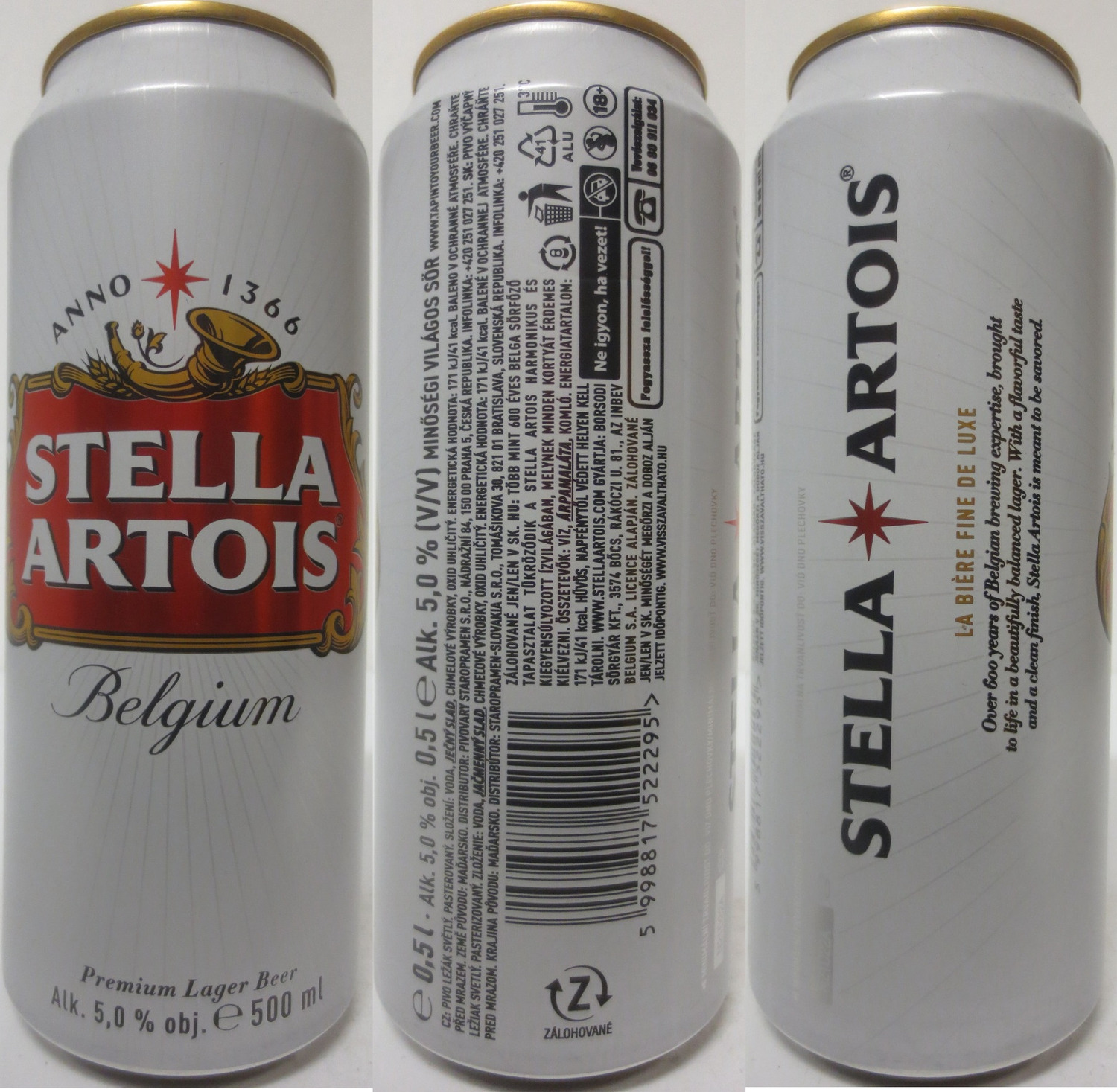 STELLA ARTOIS Belgium (CZ) (50cl) (B/O) č.2 