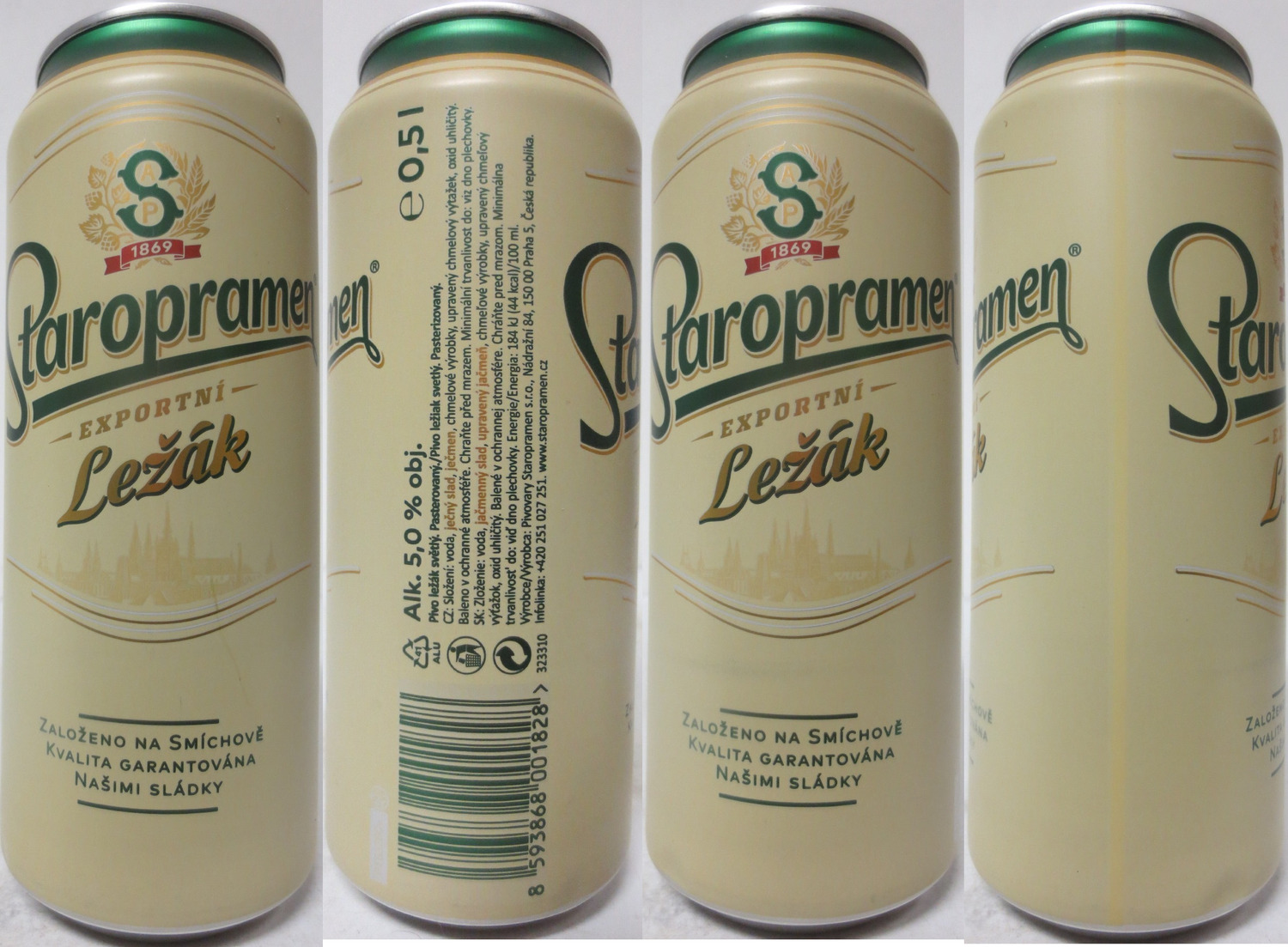 Staropramen -EXPORTNÍ- Ležák (CZ) (50cl) (B/O) č. 1