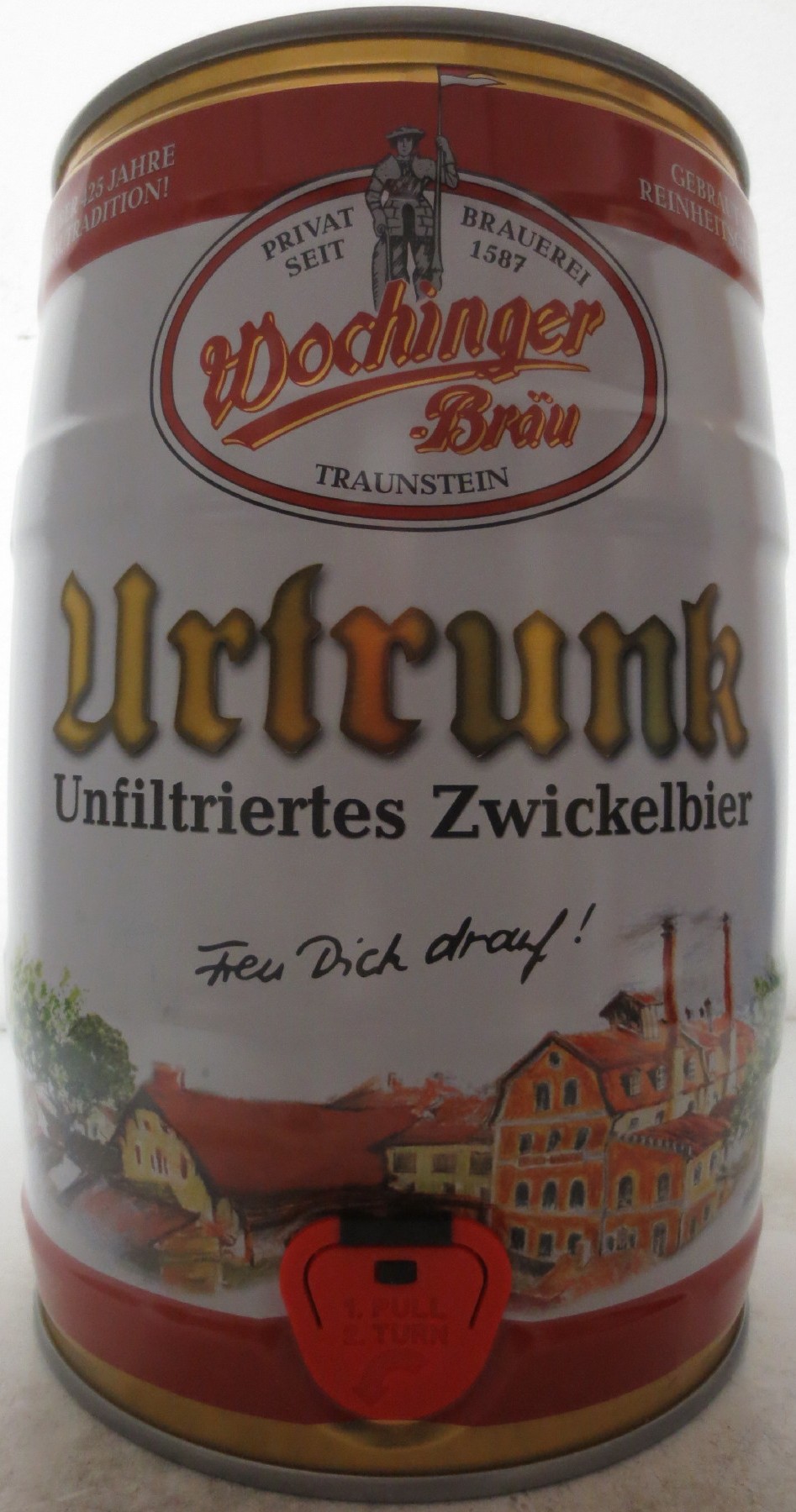 Wochinger Bräu Urtrunk Unfiltriertes Zwickelbier Freu Dich drauf! (5L) Nr.1 