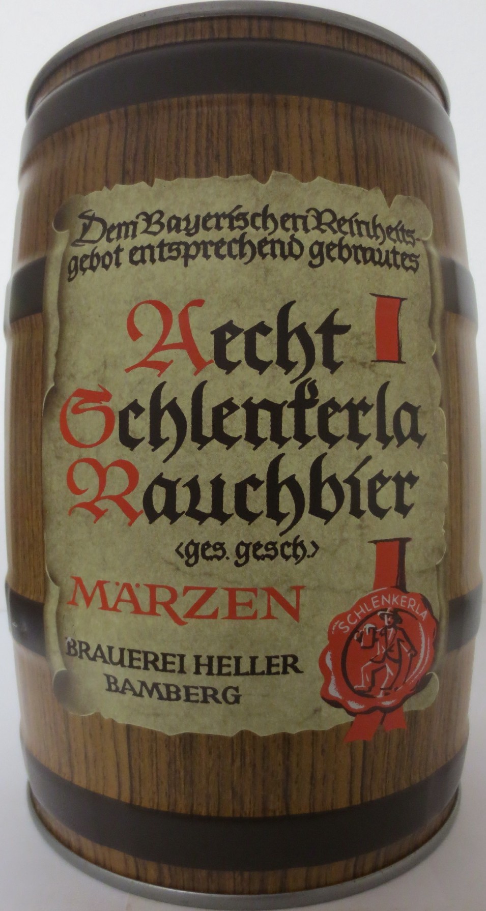 Aecht Schlenferla Rauchbier ges.gesch MÄRZEN BRAUEREI HELLER BAMBERG (5L) Nr.1 