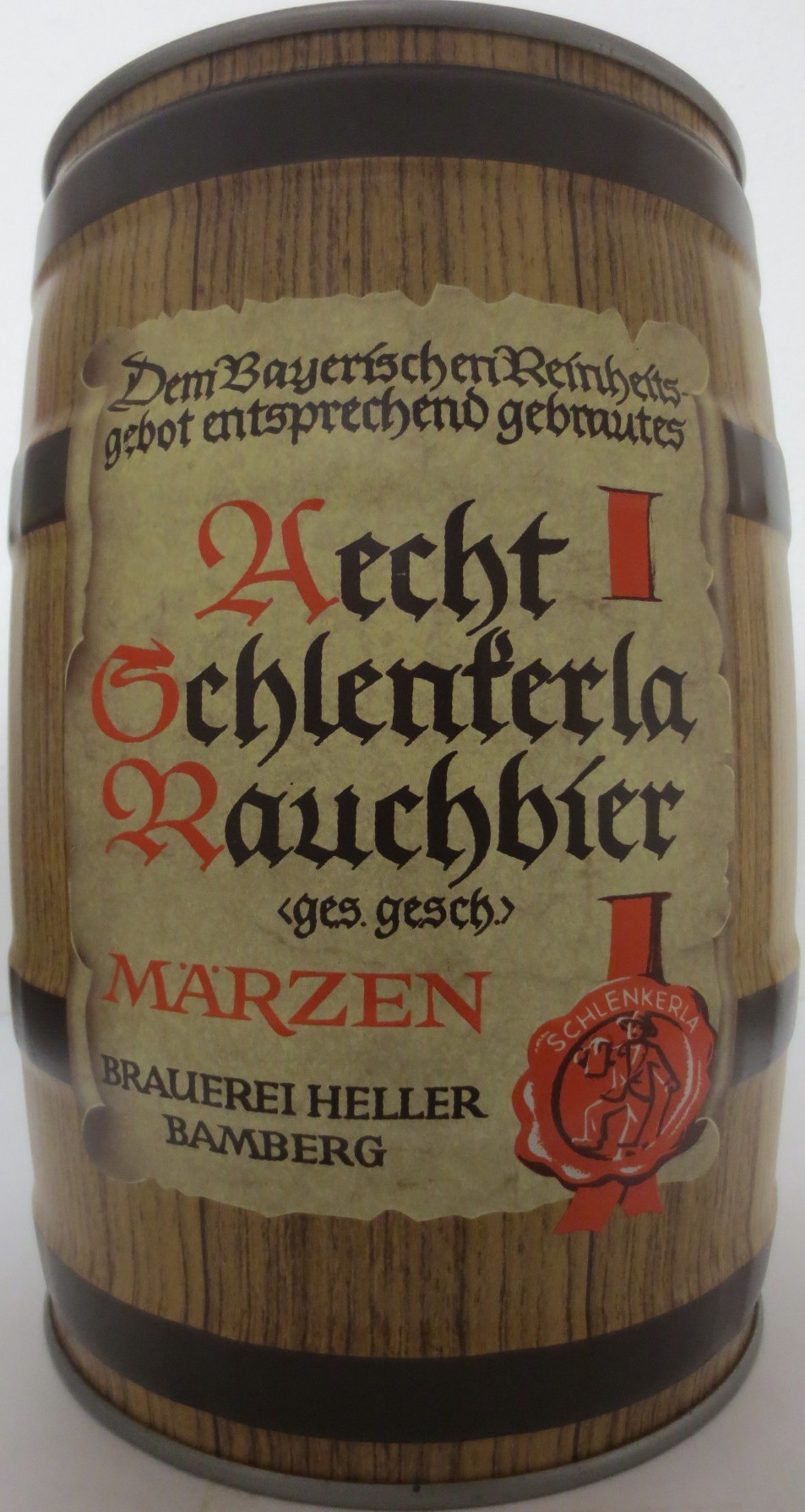 Aecht Schlenferla Rauchbier ges.gesch MÄRZEN BRAUEREI HELLER BAMBERG (5L) Nr.2