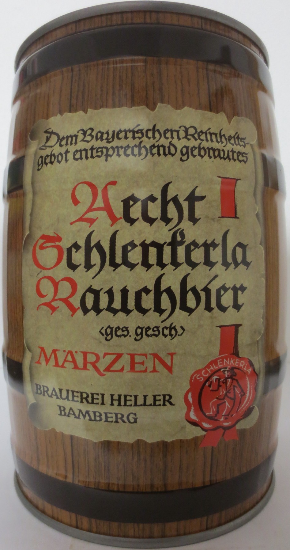 Aecht Schlenferla Rauchbier ges.gesch MÄRZEN BRAUEREI HELLER BAMBERG (5L) Nr.3