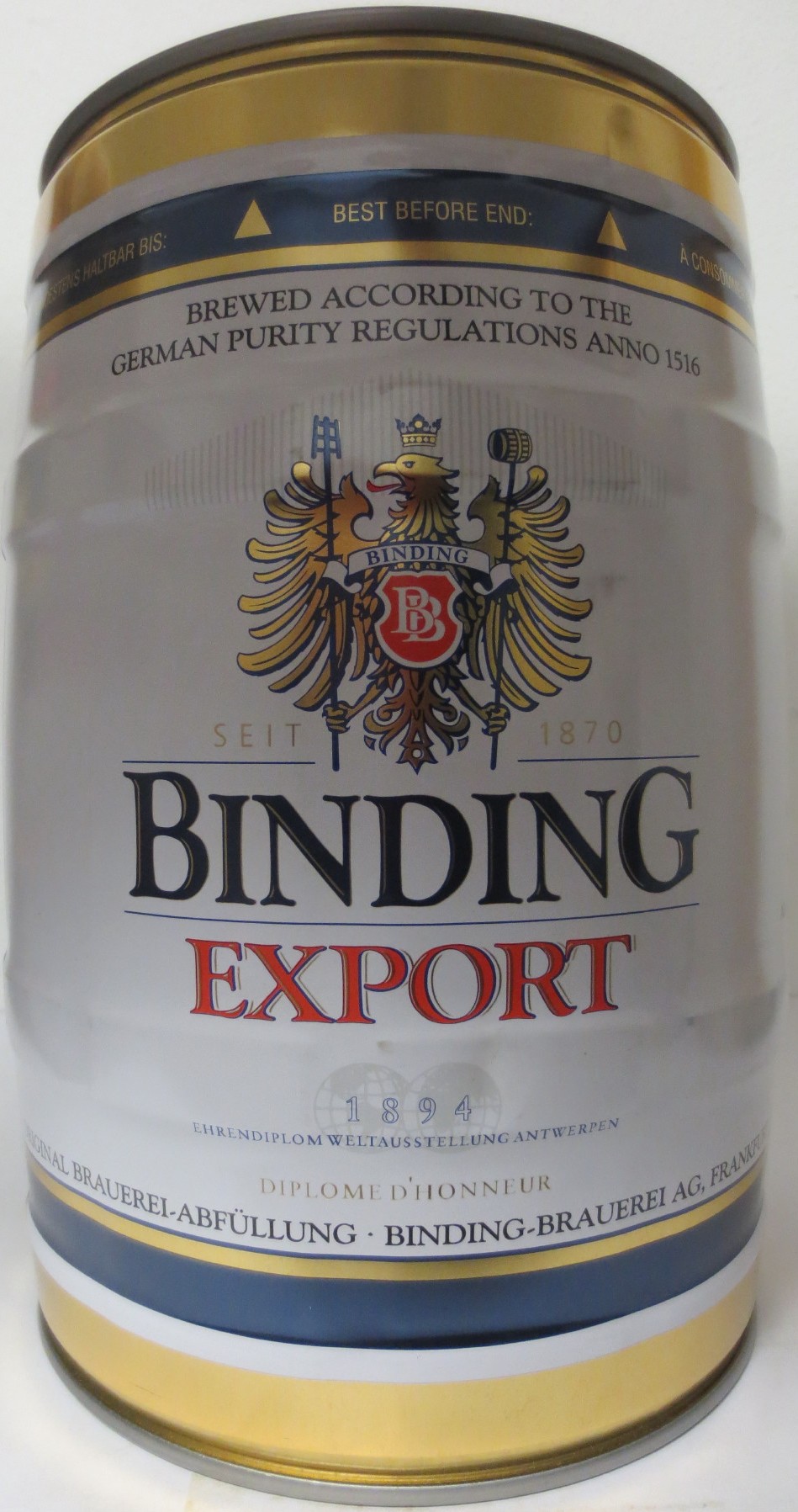 BINDING EXPORT 1894 (5L) Nr.1 