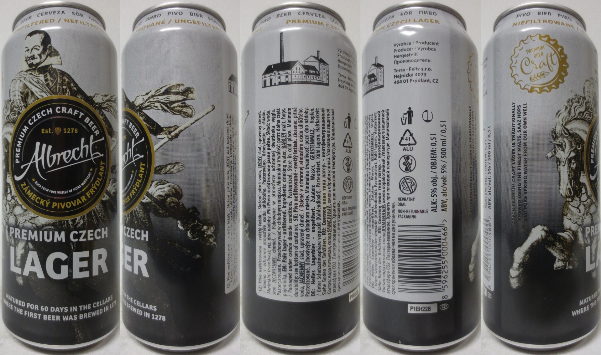 Albrecht PREMIUM CZECH LAGER (CZ) (50cl) (B/O) č.1