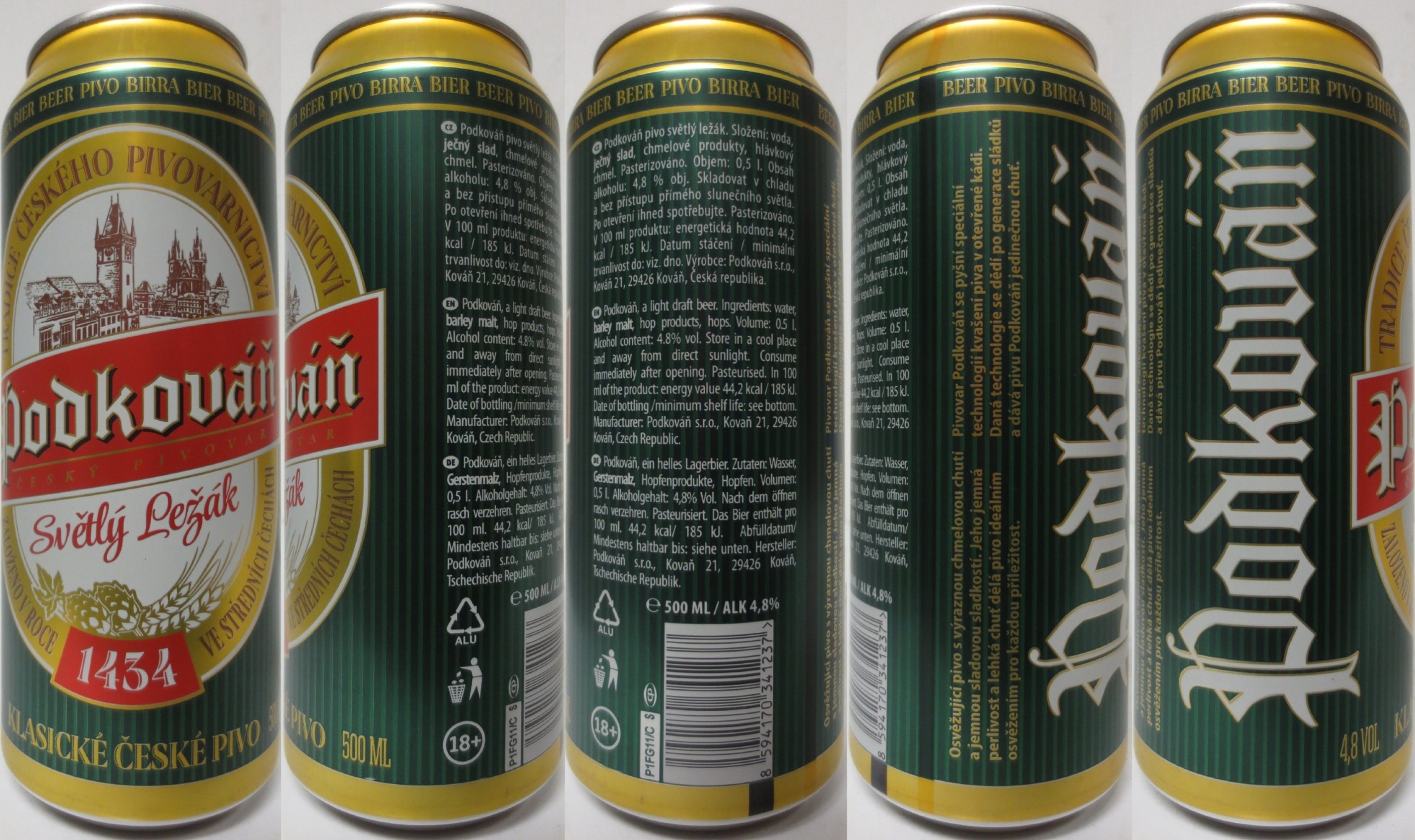 Podkováň Světlý Ležák 1434 (CZ) (50cl) (B/O) č.1 