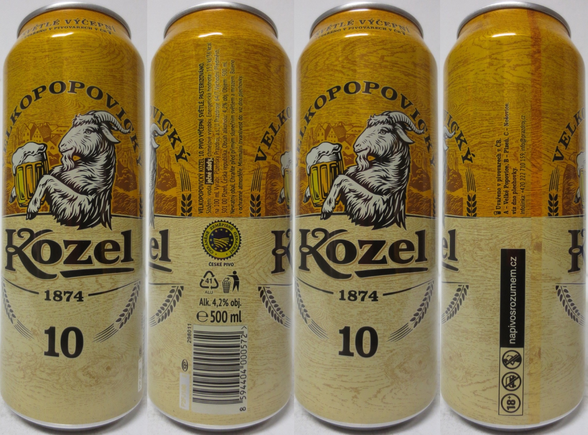 VELKOPOPOVICKÝ Kozel 1874 10 (CZ) (50cl) (B/O) č.4 