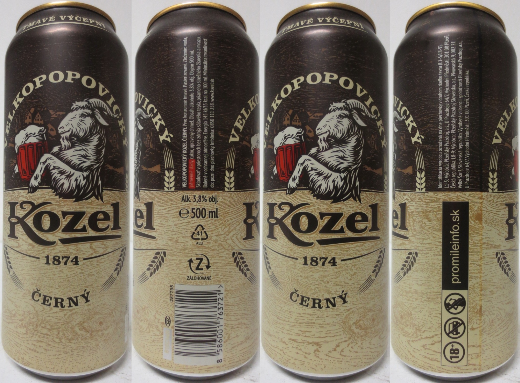 VELKOPOPOVICKÝ Kozel 1874 ČERNÝ (SK) (50cl) (B/O) č.1