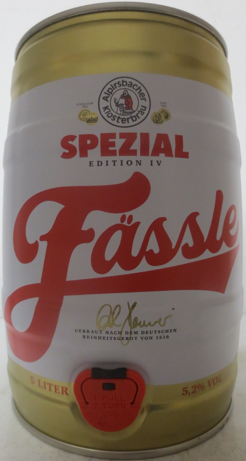 Alpirsbacher KLOSTERBRÄU Fässle SPEZIAL EDITION IV (5L) Nr.1 