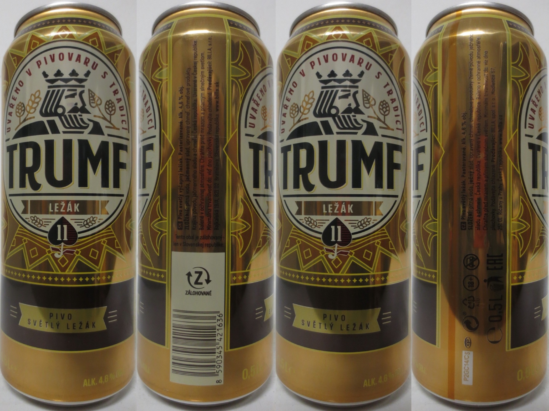 TRUMF LEŽÁK 11 PIVO SVĚTLÝ LEŽÁK (0,5L) (B/O) č.1 