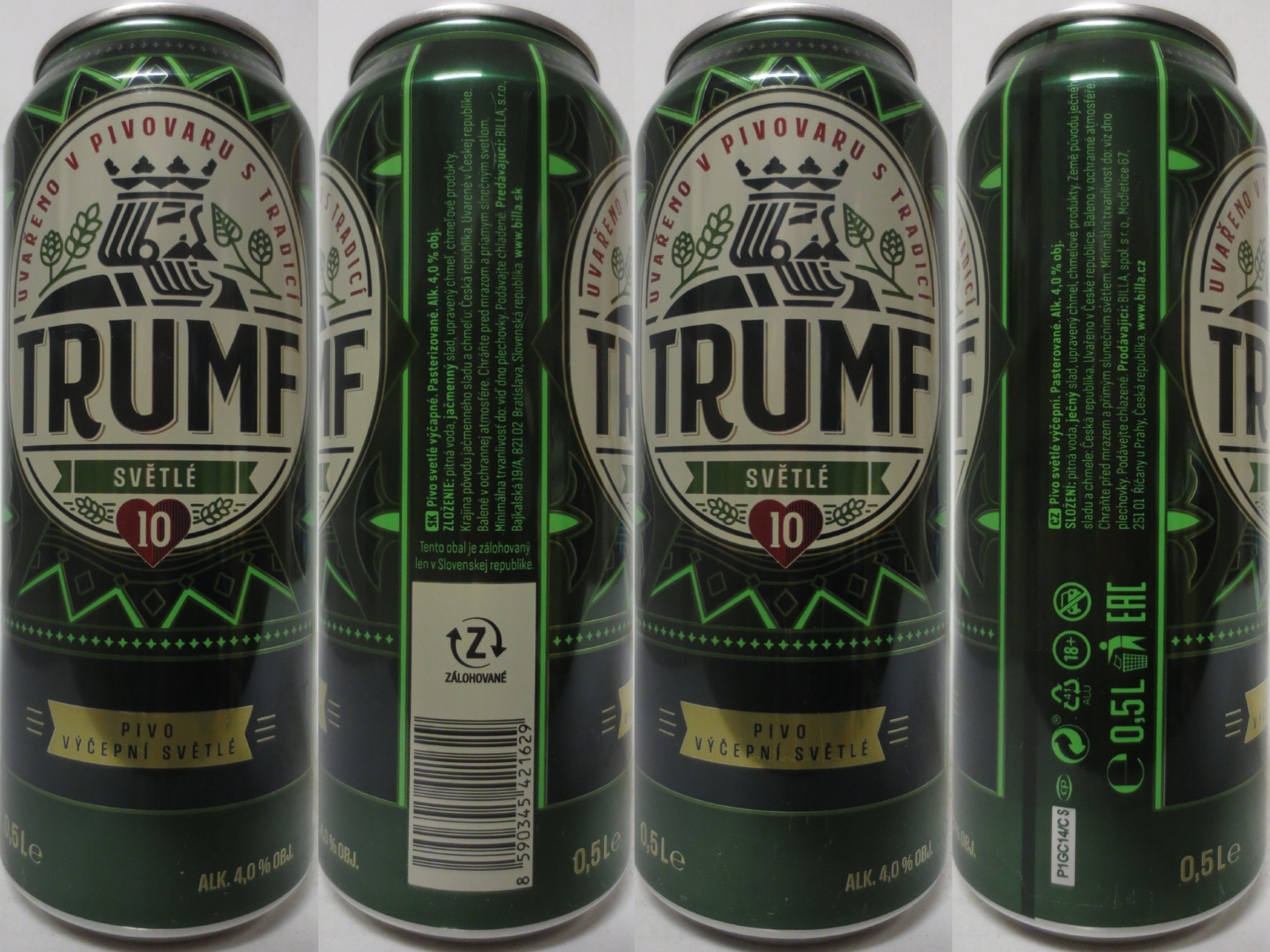 TRUMF SVĚTLÉ 1O PIVO VÝČEPNÍ SVĚTLÉ (0,5L) (B/O) č.1