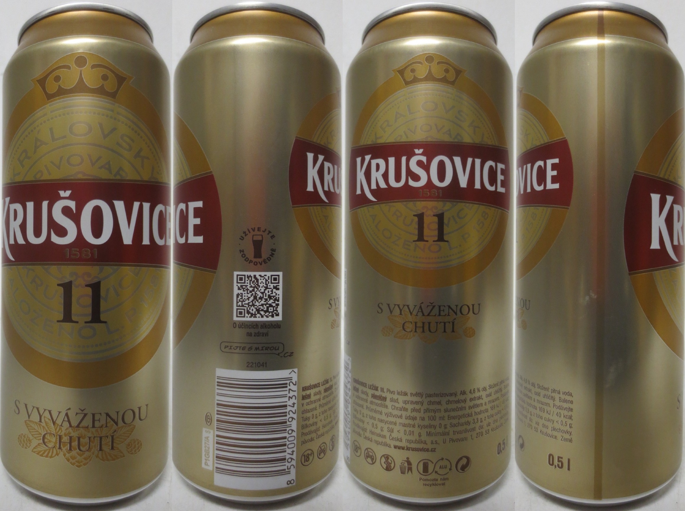 KRUŠOVICE 11 S VYVÁŽENOU CHUTÍ (50cl) (B/O) č.1 