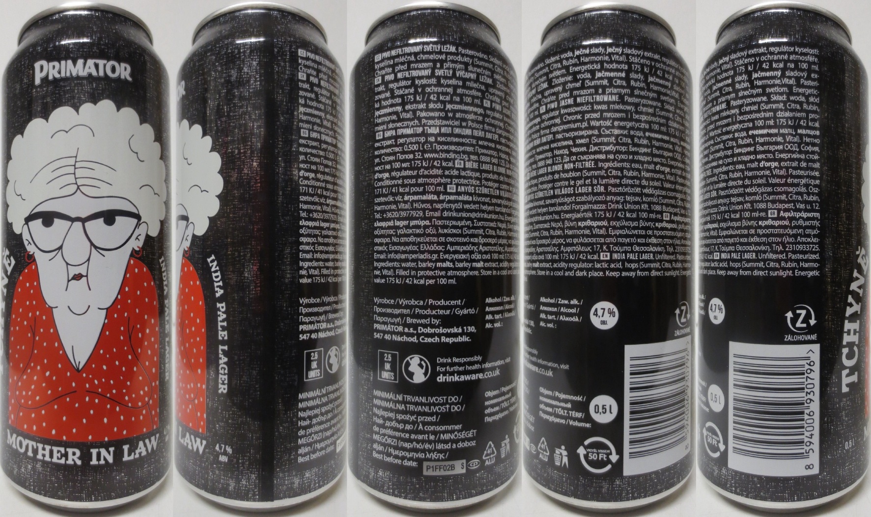 PRIMÁTOR TCHÝNĚ INDIA PALE LAGER (CZ) (50cl) (B/O) č.2