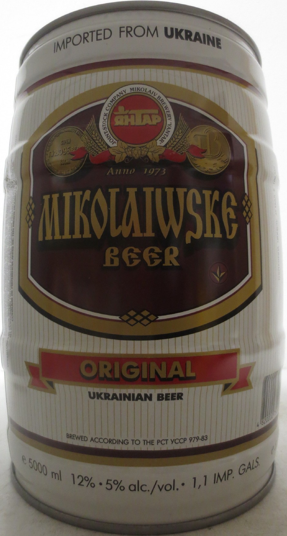 MIKOLAIWSKE BEER ORIGINAL UKRAINAIN BEER (5L) Nr.1 
