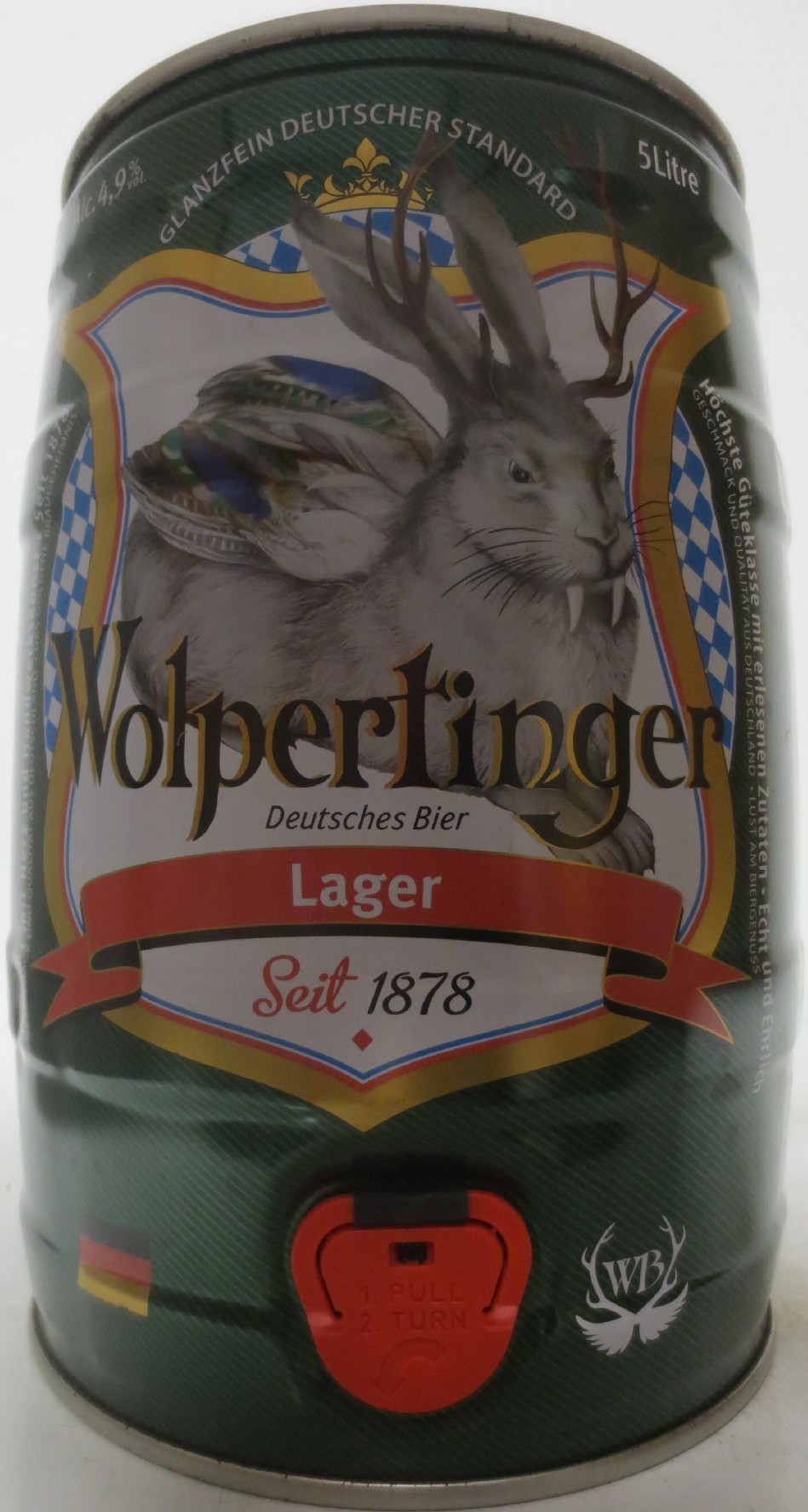 Wolpertinger Lager Deutsches Bier Seit 1878 (5L) Nr.1 