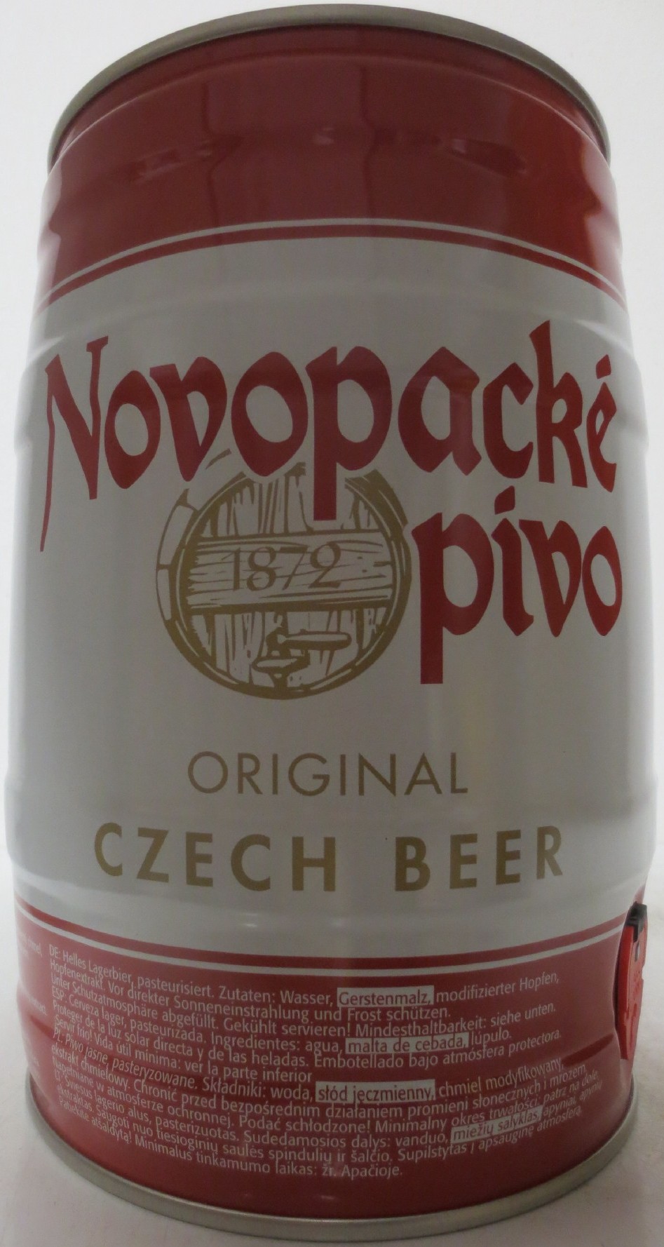 Novopacké pivo ORIGINAL CZECH BEER (5L) č.2