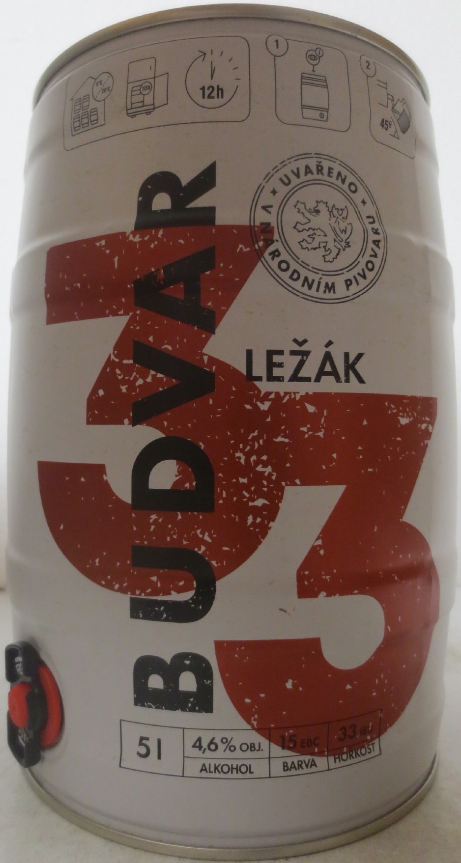 BUDVAR 33 LEŽÁK (5L) č.2 