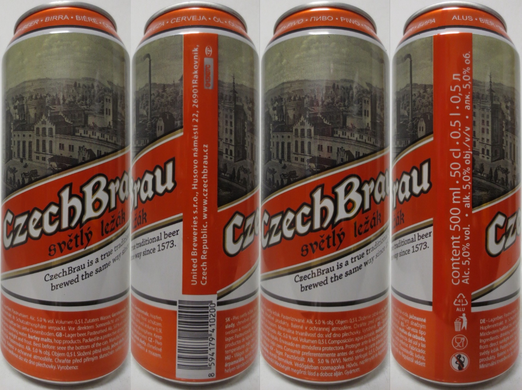 CzechBrau světlý ležák (LT) (50cl) (T/O) č.1 